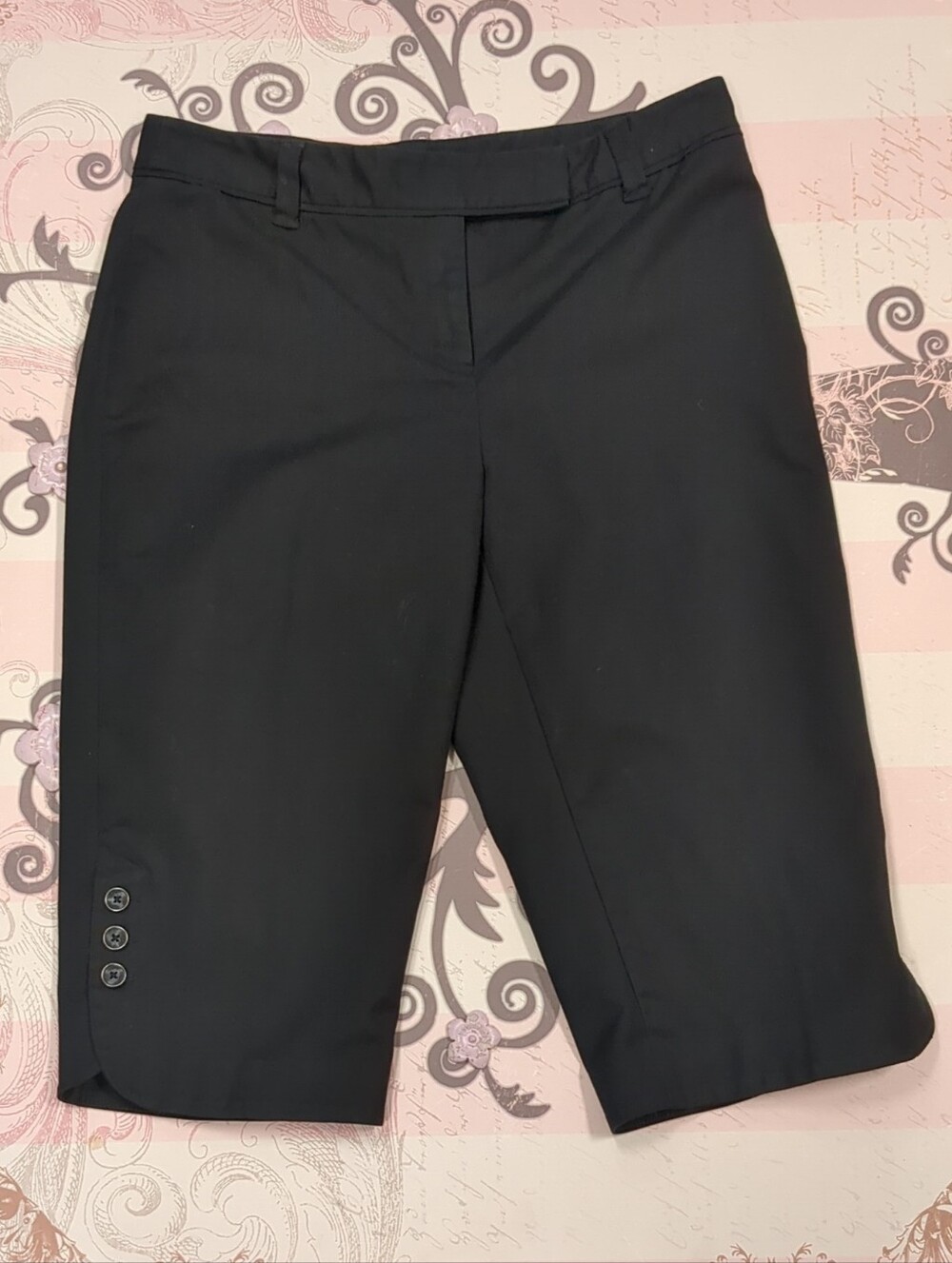 Rafaella Black Bermuda Dress Shorts